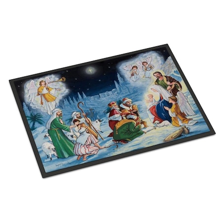 Carolines Treasures 18 x 27 in. Nativity Born in Bethlehem Indoor or Outdoor Mat PJH3005MAT